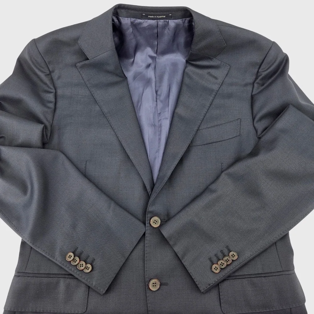 Suitsupply Lazio Navy Blue Suit Jacket Blazer 42R Pure Wool Super‎ 110s